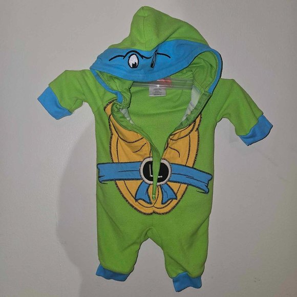 Nickelodeon Teenage Mutant Ninja Turtles Onesie long Sleeve Body Suit for 0-3M - Picture 2 of 4